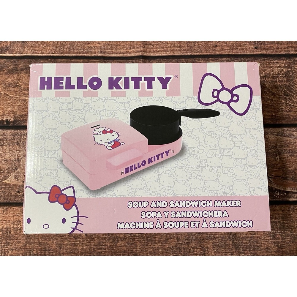 Hello Kitty Soup and Sandwich Maker Pink Electric Small Kitchen Appliance New